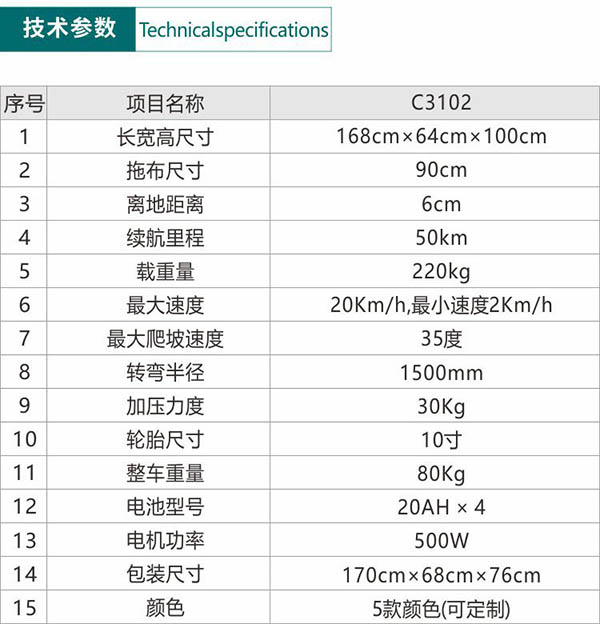 电动定西尘推车C3102